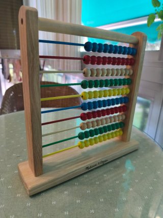 Ábaco de madera educativo