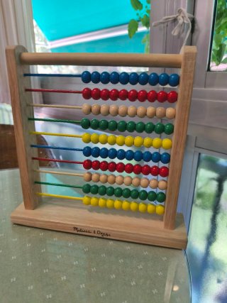 Ábaco de madera educativo