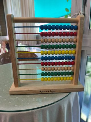 Ábaco de madera educativo