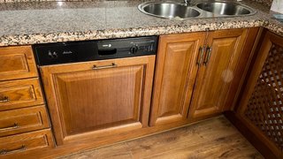 Muebles de Cocina Madera y encimera de mármol