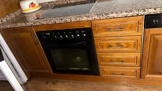 Muebles de Cocina Madera y encimera de mármol