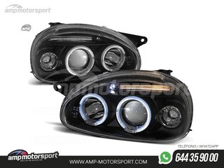 FAROS DELANTEROS OJOS DE ANGEL PARA OPEL CORSA B