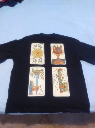 Camiseta Negra Minor Arcana Aces