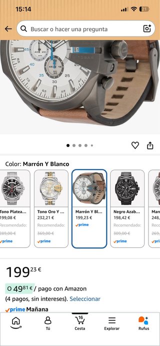 Reloj Diesel DZ4280 Marrón/Plata