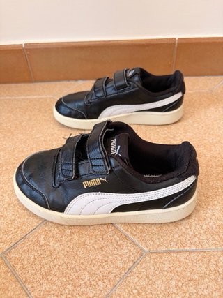 Scarpe Puma Bambino Nere Velcro