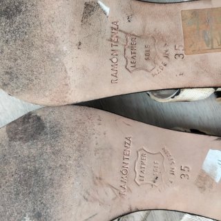 Sandalias RAMON TENZA Beige y Marrón. Muy cómodas.