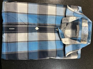 Camisa cuadros azules Angelo Litrico Talla S