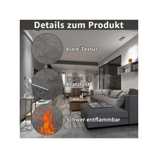Suelo vinilo adhesivo mármol gris 3,6m²