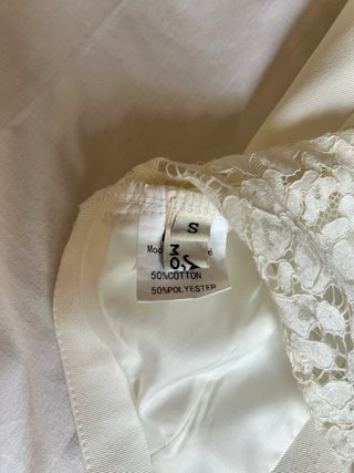 Gilet in pizzo panna