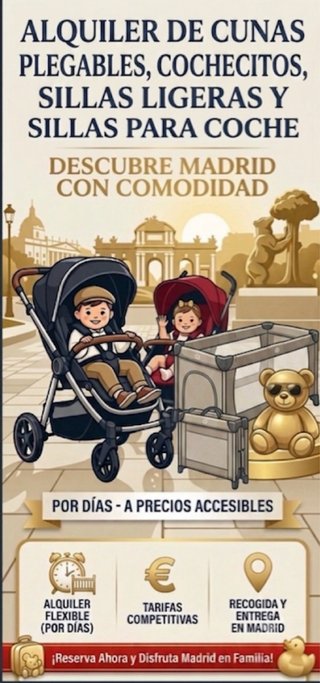 Alquiler Cuna, Silla Coche, Silla Paseo