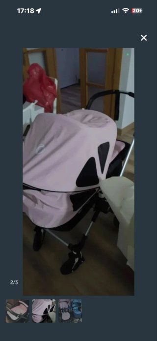Capota ventilada Bugaboo rosa