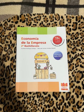 Libro Economía de la Empresa 2º Bachillerato