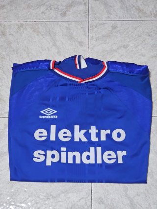 Maglia Calcio Vintage Umbro Blu Elettrico XL