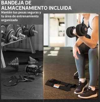 Mancuerna Ajustable 4 en 1 10 kg