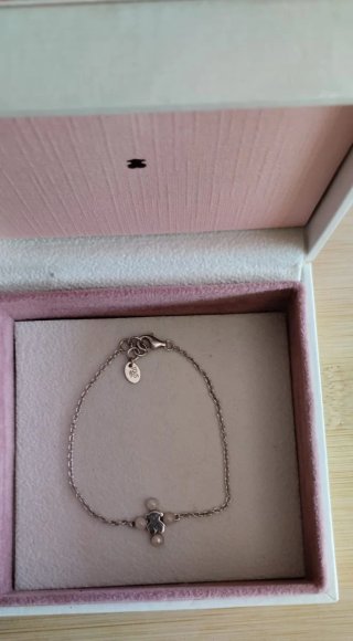 Pulsera Tous Plata Oso Perlas. Con joyero