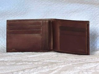 Portafoglio Vintage Coccodrillo Marrone