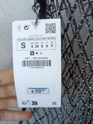 Vestido Red Abalorios Zara