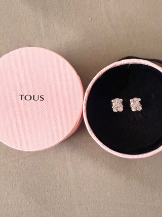 Pendientes Oso Plata Tous