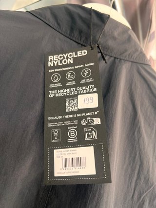 Gabardina Ecoalf Packable Verne Azul Marino