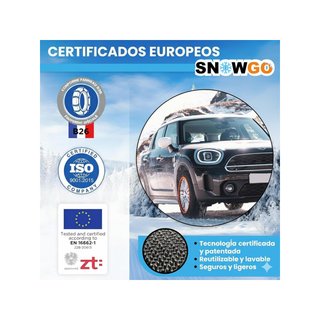 SNOWGO cadenas textiles nieve talla L