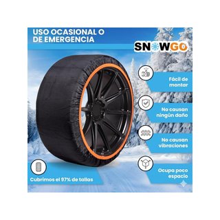 SNOWGO cadenas textiles nieve talla L