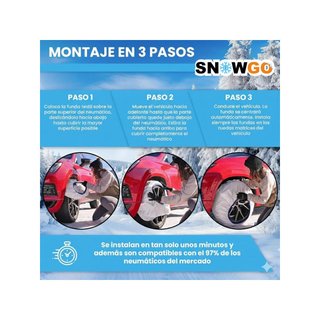 SNOWGO cadenas textiles nieve talla L