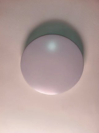 Plafón LED Redondo Plata y Blanco