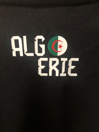Camiseta fútbol Algérie negra