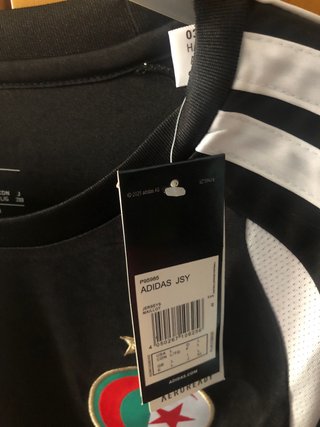 Camiseta fútbol Algérie negra