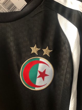 Camiseta fútbol Algérie negra