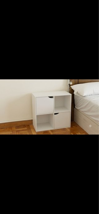 Mueble de almacenaje blanco