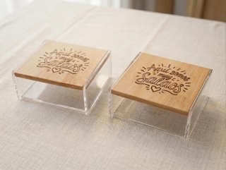 Joyero personalizado acrílico transparente