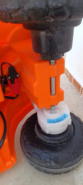 Quad eléctrico infantil naranja