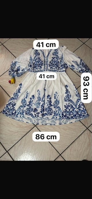 Abito Corto Stile Boho-Chic Maiolica