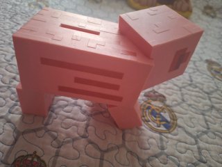 Hucha Minecraft Cerdo 14cm