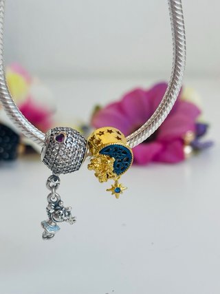 Set Charm Minnie Mongolfiera e Minnie Luna
