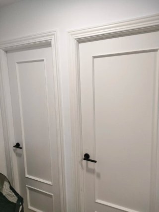 7 Puertas madera maciza lacadas blanco