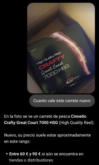 Carrete de pesca Cinnetic Crafty Great Court 7000