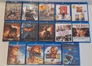 Lote 95 peliculas bluray + 19 DE REGALO