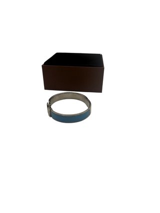 Pulsera Hermès Clic H Azul y Dorada