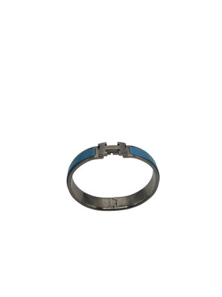 Pulsera Hermès Clic H Azul y Dorada