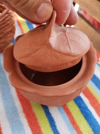 Lote Artesanía Cerámica y Cestería