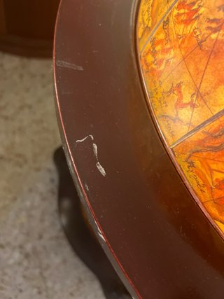 Botellero Globo Terráqueo Madera