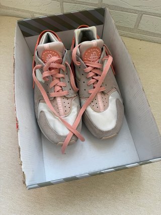 Nike Huarache Talla 40.5 Gris/Rosa