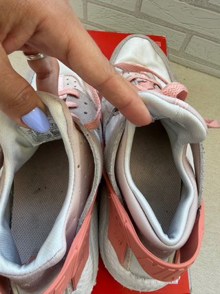 Nike Huarache Talla 40.5 Gris/Rosa