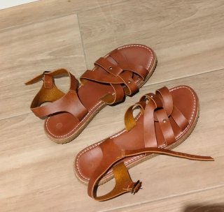 Sandalias Marrones Cuero