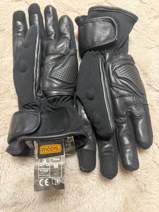 Guantes Moto Moore Mujer Talla M Negro/Rosa