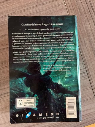 Libro Tormenta de espadas