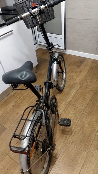 Bicicleta Plegable Negra