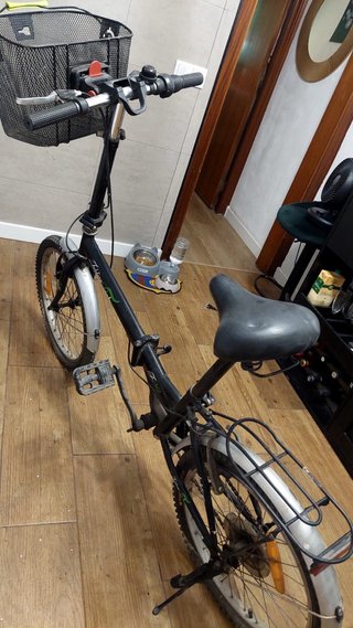 Bicicleta Plegable Negra